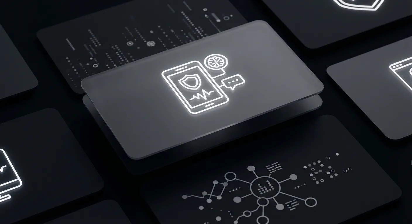 AI phone assistant blocking spam calls with 95% accuracy rate displayed on smartphone screen